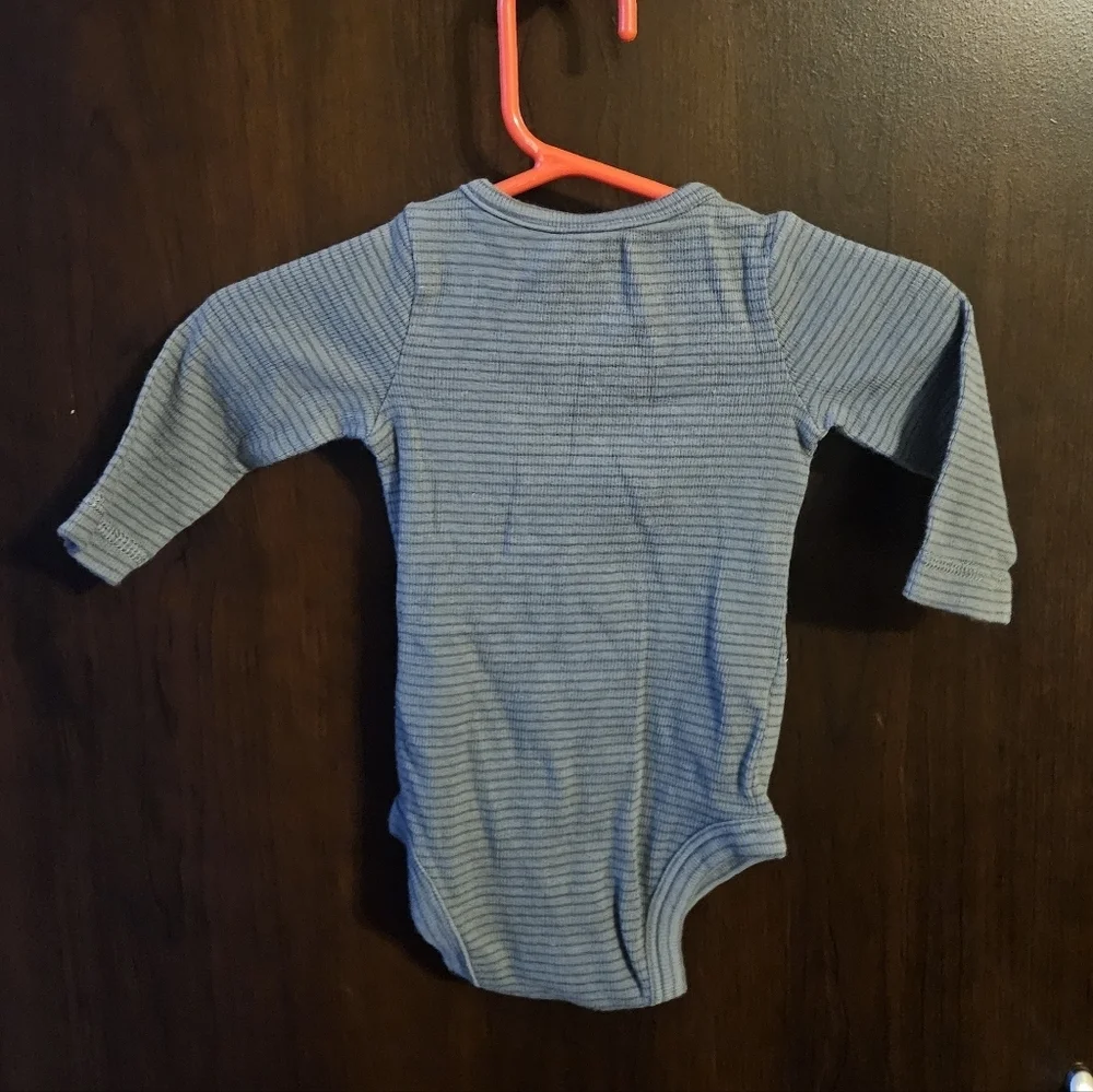 Grey Striped Kids One Piece Bodysuit